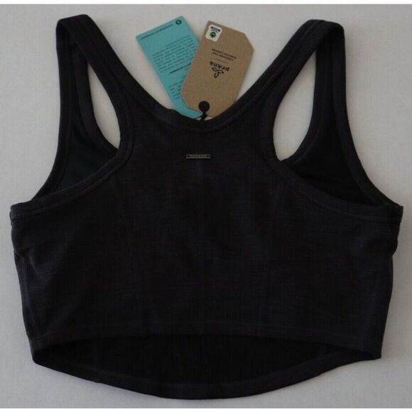 prAna W11190788 Women's Sz M Black Heather Becksa Bralette $59+ - Picture 2 of 6